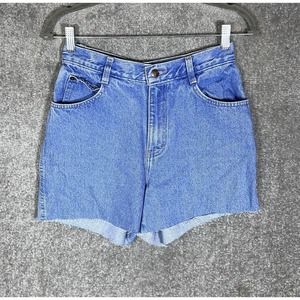 Vintage Gitano Cutoff Mom High Rise Jean Shorts Women Size 8 Blue Cotton Pockets